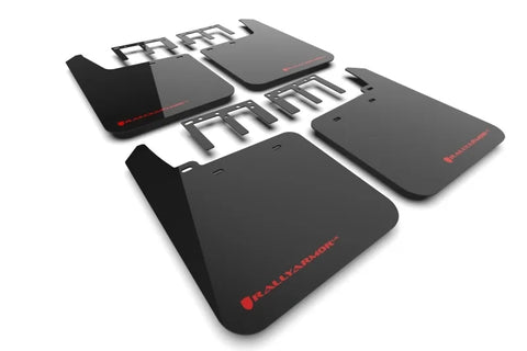 Rally Armor Rally Armor 19-24 GMC Sierra 1500 AT4 Black UR Mud Flap w/ Red Logo