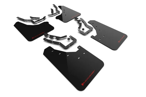 Rally Armor Rally Armor 2024 Toyota Tacoma Gen 4 Black UR Mud Flap w/Red Logo