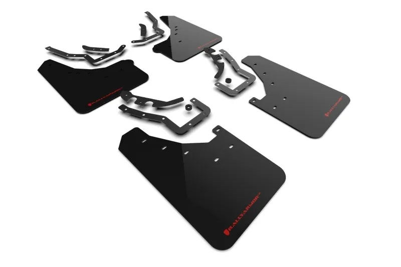 Rally Armor Rally Armor 2024 Toyota Tacoma Gen 4 Black UR Mud Flap w/Red Logo