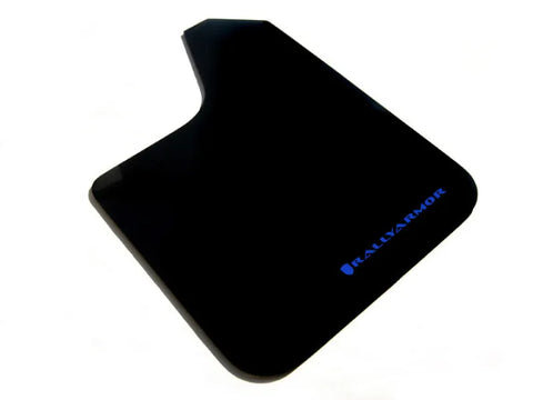 Rally Armor Rally Armor Universal Fit (No Hardware) Basic Black Mud Flap w/ Blue Logo