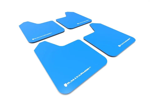 Rally Armor Rally Armor Universal Fit (No Hardware) Blue UR Mud Flap White Logo