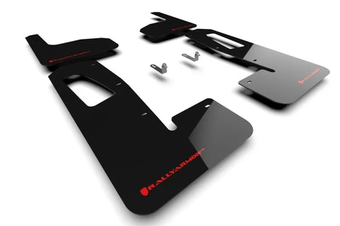 Rally Armor Rally Armor 22-24 Rivian R1T Black UR Mud Flap w/Red Logo