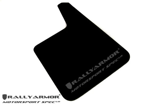 Rally Armor Rally Armor Universal Fit (No Hardware) Motorsport Spec Black UR Mud Flap w/ Gray Logo