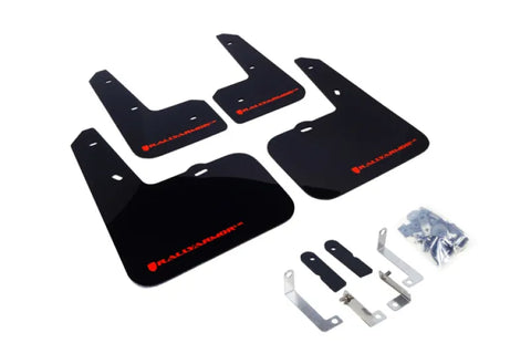 Rally Armor Rally Armor 12-18 Hyundai Veloster Black UR Mud Flap w/ Red Logo