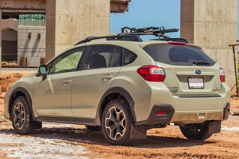 Rally Armor Rally Armor 13-17 Subaru Crosstrek XV Red Mud Flap w/White Logo
