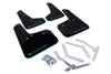 Rally Armor Rally Armor 12-19 Ford Focus ST / 16-19 RS Black UR Mud Flap w/Nitrous Blue Logo