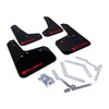 Rally Armor Rally Armor 12-19 Ford Focus ST / 16-19 RS Black UR Mud Flap w/Red Altered Font Logo