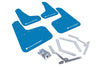 Rally Armor Rally Armor 12-19 Ford Focus ST / 16-19 RS Nitrous Blue UR Mud Flap w/White Logo