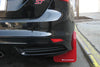 Rally Armor Rally Armor 12-19 Ford Focus ST / 16-19 RS Nitrous Blue UR Mud Flap w/White Logo
