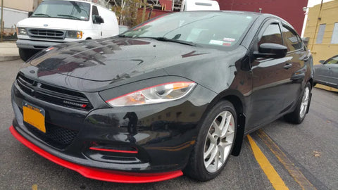 Rally Armor Rally Armor 13-16 Dodge Dart Black UR Mud Flap w/ Red Logo