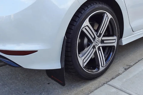 Rally Armor Rally Armor 15-17.5 MKVII VW Golf R Black UR Mud Flap w/Blue Logo