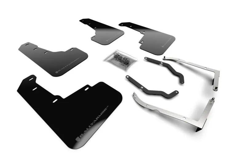 Rally Armor Rally Armor 18-23 Subaru Crosstrek Black UR Mud Flap w/Grey Logo — fits Subaru Xv