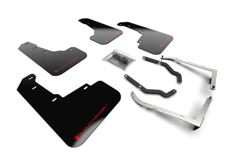 Rally Armor Rally Armor 18-23 Subaru Crosstrek Black UR Mud Flap w/Red Logo — fits Subaru Xv
