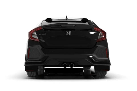 Rally Armor Rally Armor 17-19 Honda Civic Sport/Sport Touring Black UR Mud Flap w/Red Logo