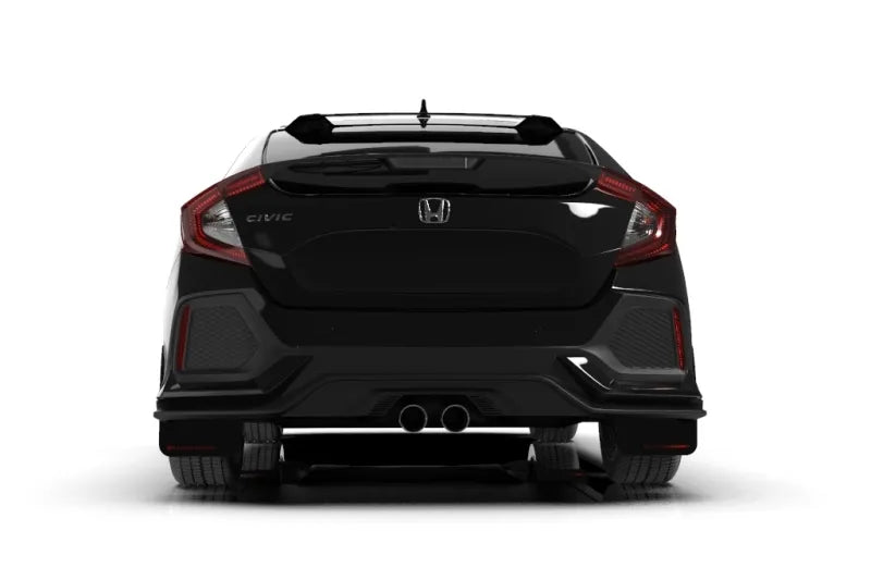Rally Armor Rally Armor 17-19 Honda Civic Sport/Sport Touring Black UR Mud Flap w/Red Logo