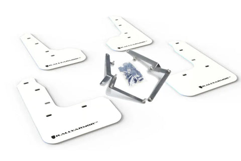 Rally Armor Rally Armor 17-21 Honda Civic Sport/Sport Touring White UR Mud Flap w/Black Logo