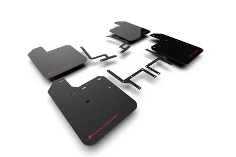 Rally Armor Rally Armor 18-24 Jeep JL Wrangler Black UR Mud Flap w/Red Logo — fits Jeep Wrangler