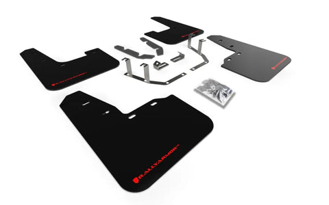 Rally Armor Rally Armor 18-23 Ford Fiesta ST MK8 Black UR Mud Flap w/Red Logo