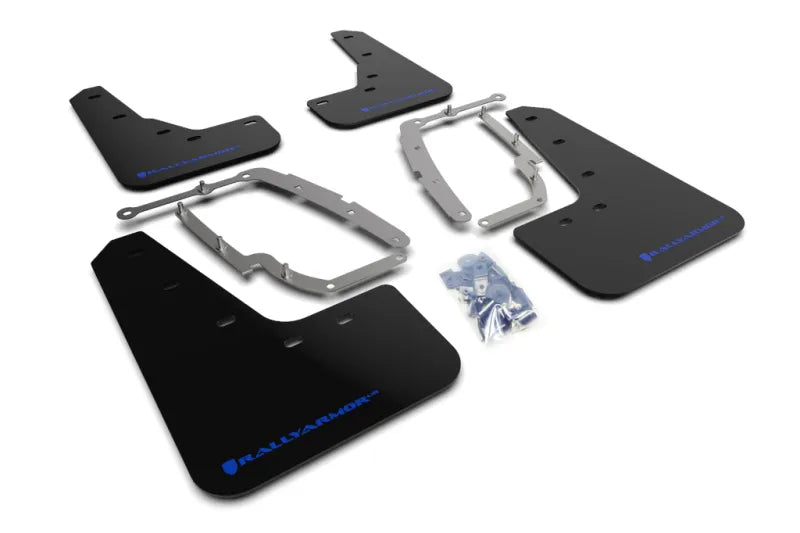 Rally Armor Rally Armor 17-23 Tesla Model 3 Black UR Mud Flap w/Blue Logo