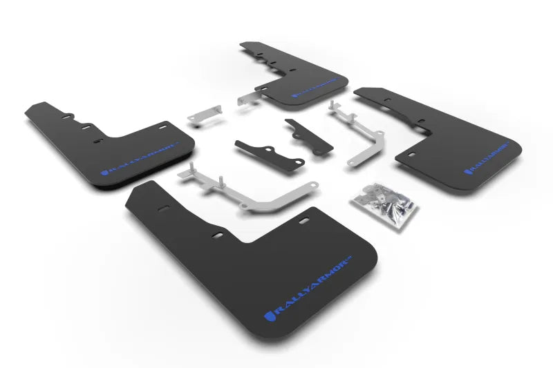 Rally Armor Rally Armor 20-24 Hyundai Venue Black Mud Flap Blue Logo