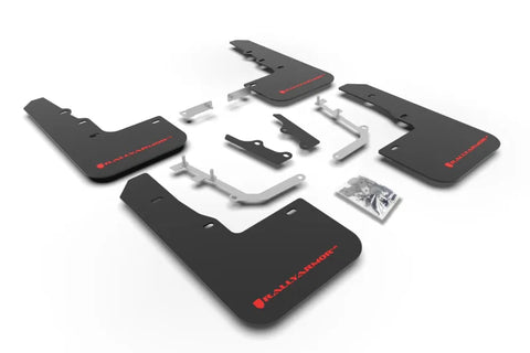 Rally Armor Rally Armor 20-24 Hyundai Venue Black Mud Flap Red Logo
