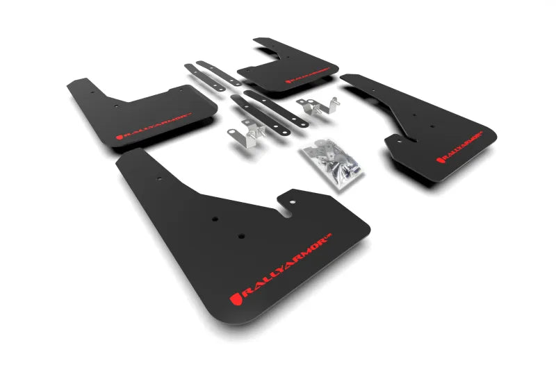 Rally Armor Rally Armor 18-24 Toyota Corolla Hatchback Black UR Mud Flap Red Logo
