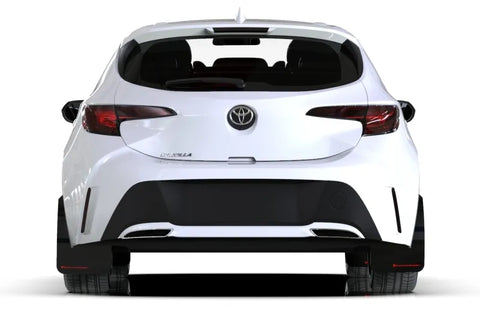 Rally Armor Rally Armor 18-24 Toyota Corolla Hatchback White UR Mud Flap Red Logo