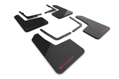 Rally Armor Rally Armor 21-24 Ford F-150 Raptor Gen 3 Black UR Mud Flap w/Red Logo — fits Ford F-150 Gen 9