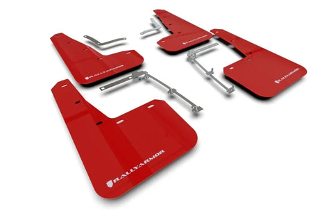 Rally Armor Rally Armor 20-23 Toyota GR Yaris Red Mud Flap w/White Logo