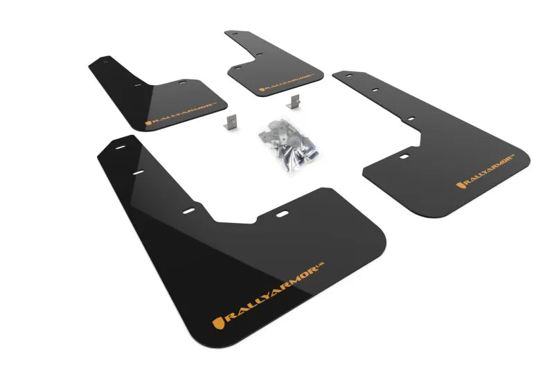 Rally Armor Rally Armor 22-25 Subaru Outback Wilderness Black Mud Flap Wild Orange Logo