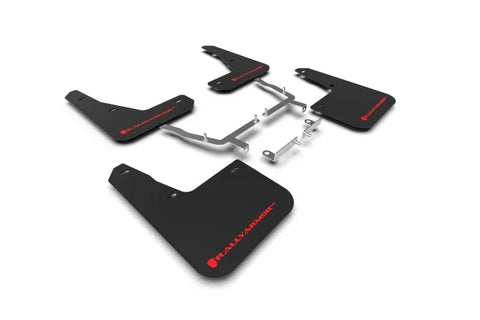 Rally Armor Rally Armor 19-24 Ford Focus ST MK4 Black UR Mud Flap w/Red Logo