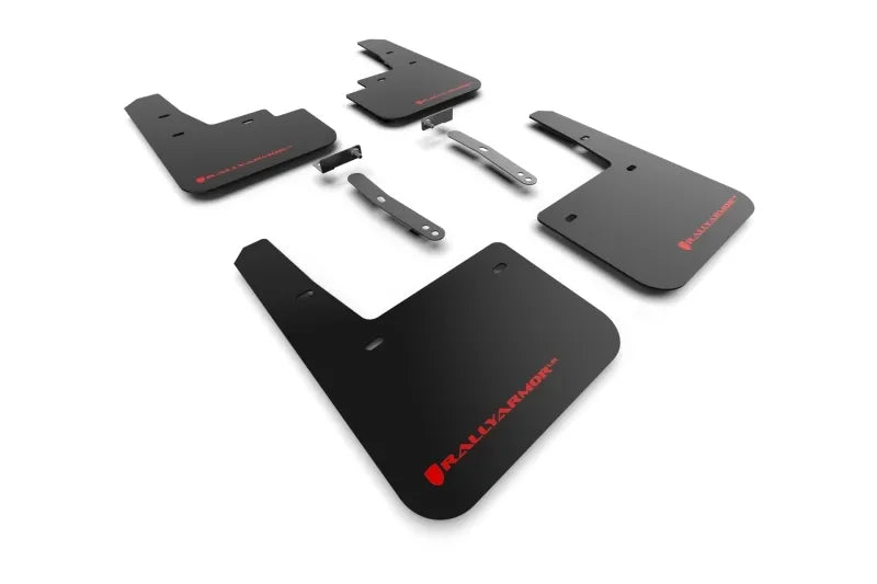 Rally Armor Rally Armor 22-23 Hyundai Kona N Black UR Mud Flap w/Red Logo