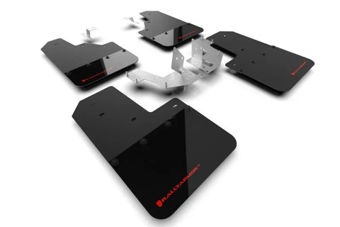 Rally Armor Rally Armor 21-24 Ford Bronco (Plstc Bmpr - NO Rptr/Sprt - NO RR/RB) Blk Mud Flap w/Red Logo
