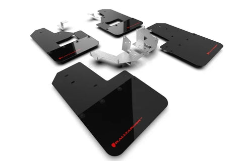 Rally Armor Rally Armor 21-24 Ford Bronco (Plstc Bmpr + RB - NO Rptr/Sprt) Blk Mud Flap w/Red Logo