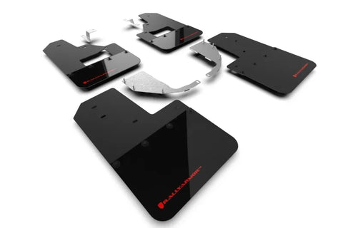 Rally Armor Rally Armor 21-24 Ford Bronco (Steel Bmpr + RB - NO Rptr/Sprt) Blk Mud Flap w/Red Logo