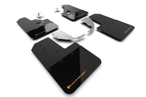 Rally Armor Rally Armor 21-24 Ford Bronco (Steel Bmpr + RR- NO Rptr/Sprt) Blk Mud Flap w/Cy Orange Logo
