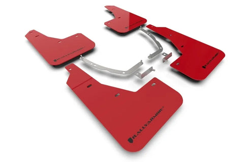 Rally Armor Rally Armor 22-24 Hyundai Ioniq 5 Red Mud Flap w/Black Logo