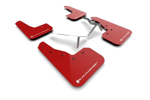 Rally Armor Rally Armor 22-24 Honda Civic/Civic Si/Sport Red UR Mud Flap w/White Logo