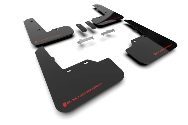 Rally Armor Rally Armor 22-24 Subaru WRX Black UR Mud Flap w/Red Logo