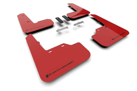 Rally Armor Rally Armor 22-24 Subaru WRX Red UR Mud Flap w/Black Logo