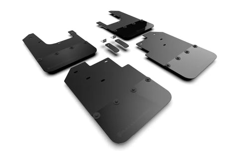 Rally Armor Rally Armor 16-23 Toyota Tacoma Gen 3 Black Mud Flap w/Metallic Black Logo