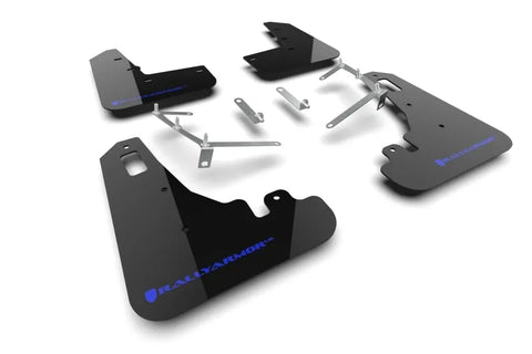 Rally Armor Rally Armor 22-24 Subaru BRZ / Toyota GR86 Black UR Mud Flap w/Blue Logo