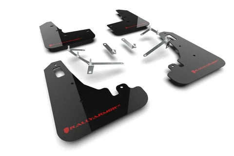 Rally Armor Rally Armor 22-24 Subaru BRZ / Toyota GR86 Black UR Mud Flap w/Red Logo