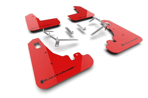 Rally Armor Rally Armor 22-24 Subaru BRZ / Toyota GR86 Red UR Mud Flap w/Black Logo
