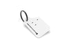Rally Armor Rally Armor Mini UR Mud Flap Keychain - White w/ Black Logo