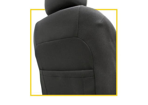 Razorback 4x4 Front Pair Black Neoprene Seat Covers Black