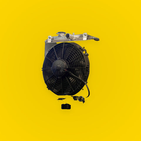 RB20 RB25 RB26 Fan Shroud Kit Kit for Nissan Stagea WC34 1996-2001 Radiator