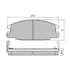 RDA GP Max Brake Pad Set Front RDB1116