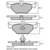 RDA GP Max Brake Pad Set Rear RDB1245