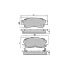 RDA GP Max Brake Pad Set Front RDB1267